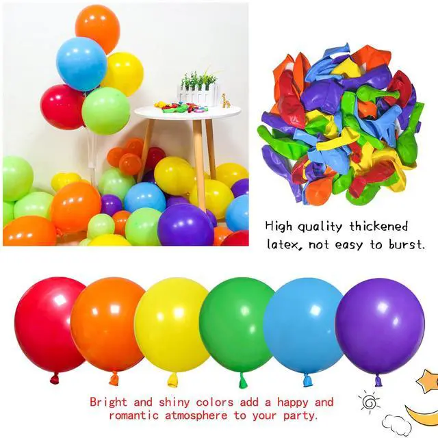 Alt view image 4 of 6 - Rainbow Balloon Arch Kit 111Pcs 18 12 5 Inch Latex Colorful Party Balloons Garland for Birthday Baby Shower Wedding Engagement Anniversary Christmas Party Decorations