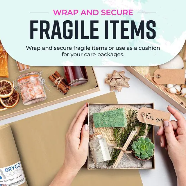 Alt view image 7 of 7 - 18" x 1200" Brown Kraft Packing Paper - USA Made - Versatile for Different Arts and Crafts Projects - Pin Up Your Work Or School Notes - Create Vision Board for Your Bedroom