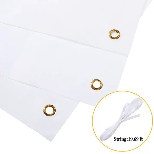 Alt view image 4 of 6 - Blank Banner to Decorate Polyester Oxford Cloth,White,2 X 6 Feet | Sublimation Fabric with Grommets, Indoor Outdoor Wall Signs, Business Office Decoration, Durable Oxford for DIY