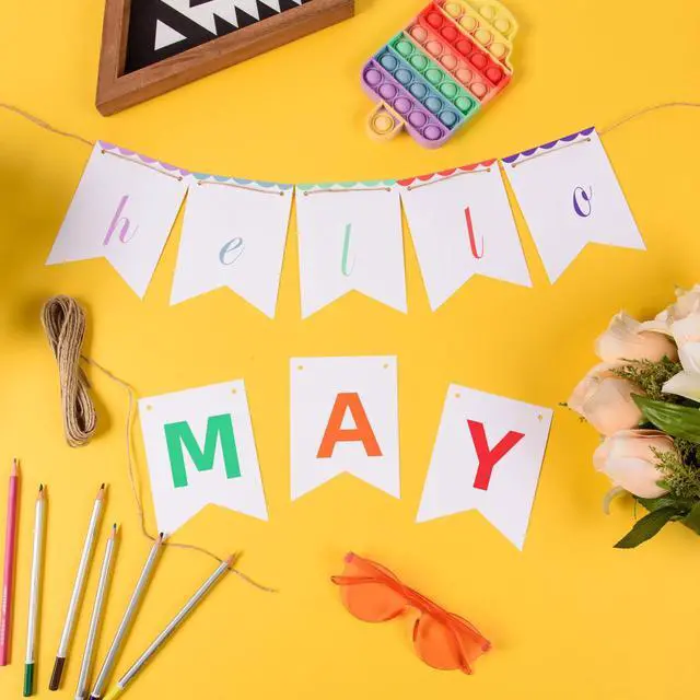 Alt view image 3 of 7 - 120 pcs Paper Banner Flags Cutouts White Swallowtail Banners Cut-Outs DIY Blank Paper Banner Die Cuts with String for School Classroom Birthday Wedding Celebration Party Supplies, 3.74 x 5 in