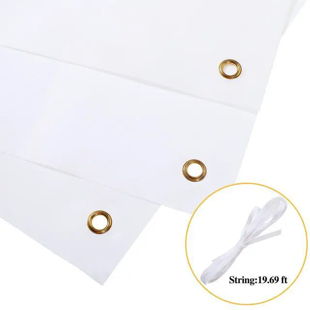 Alt view image 3 of 7 - Blank Banner to Decorate Polyester Oxford Cloth,White,2 X 4 Feet | Sublimation Fabric with Grommets, Indoor Outdoor Wall Signs, Business Office Decoration, Durable Oxford for DIY
