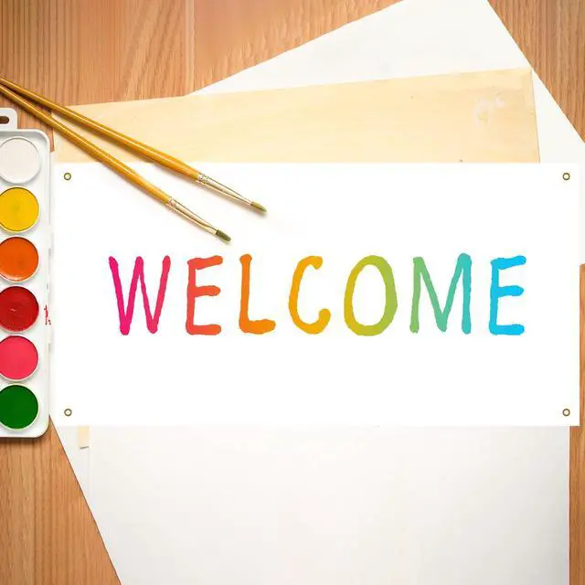 Alt view image 4 of 7 - Blank Banner to Decorate Polyester Oxford Cloth,White,2 X 4 Feet | Sublimation Fabric with Grommets, Indoor Outdoor Wall Signs, Business Office Decoration, Durable Oxford for DIY