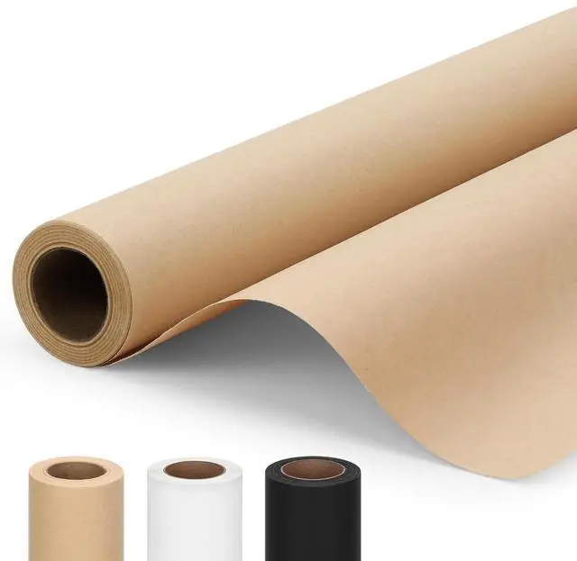 Main image of 15" x 456"(38') Brown Wrapping Craft Paper Roll, Easel Paper Roll