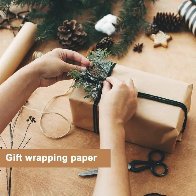 Alt view image 5 of 7 - 15" x 456"(38') Brown Wrapping Craft Paper Roll, Easel Paper Roll
