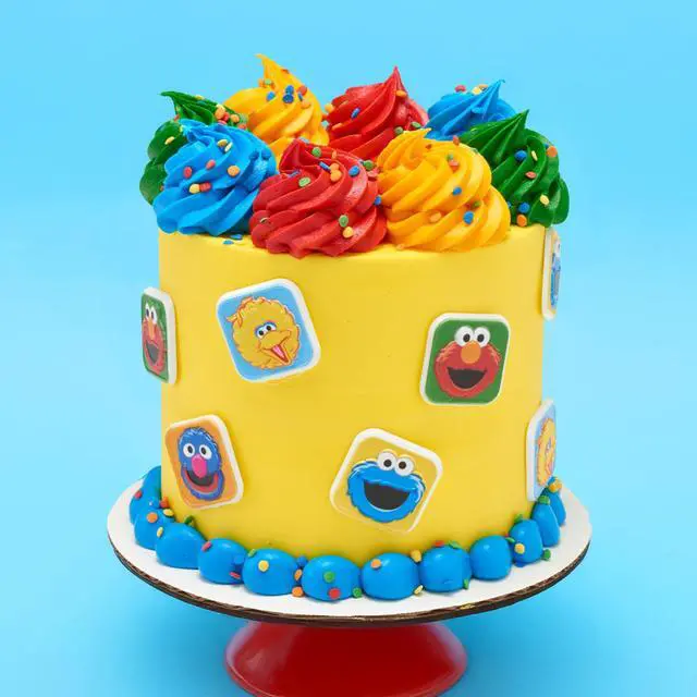 Alt view image 4 of 7 - Sesame Street Rings, 24 Cupcake Toppers Featuring Elmo, Big Bird, Cookie Monster, Grover, Bright Colorful Cupcake Decorations, Food Safe - 24 Pack