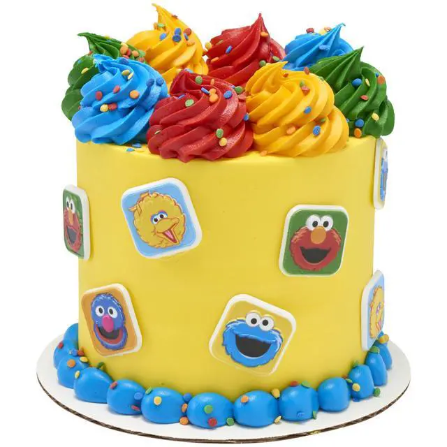 Alt view image 7 of 7 - Sesame Street Rings, 24 Cupcake Toppers Featuring Elmo, Big Bird, Cookie Monster, Grover, Bright Colorful Cupcake Decorations, Food Safe - 24 Pack