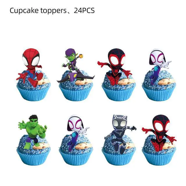 Alt view image 3 of 3 - 25PCS Cake Toppers Cupcake Toppers Cake Decorations Birthday Party Supplies Decorations (Style 3)