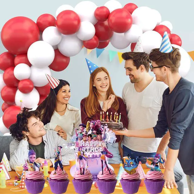 Alt view image 4 of 6 - 25 Pcs Cartoon Cake Decorations, Cute Happy Birthday Cake Toppers, Perfect for Theme Parties, Birthday Celebrations, and Holiday Festivities