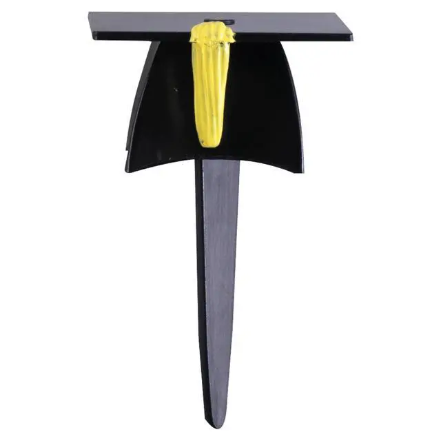 Alt view image 5 of 7 - Grad Hat Cupcake Toppers, 24 Graduation Cake Pics, Black Grad Hat DecoPics, Food Safe Cake Decorations - 24 Pack