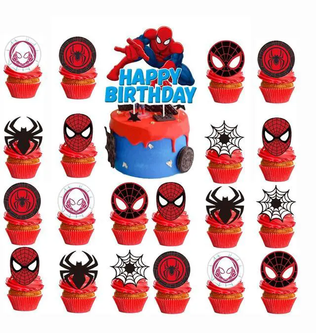 Main image of 25PCS Cake Toppers Cupcake Toppers Cake Decorations Birthday Party Supplies Decorations (Style 5)