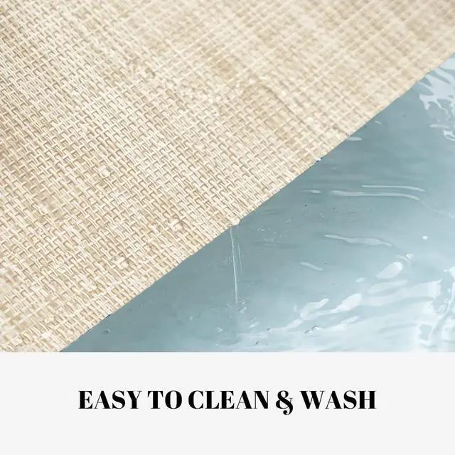 Alt view image 3 of 7 - Placemats Set of 4 Vinyl/Plastic Woven Place Mats for Kitchen Table Indoor/Outdoor Washable Placemat Wipeable Dining Table Mats (Khaki Blue,4)