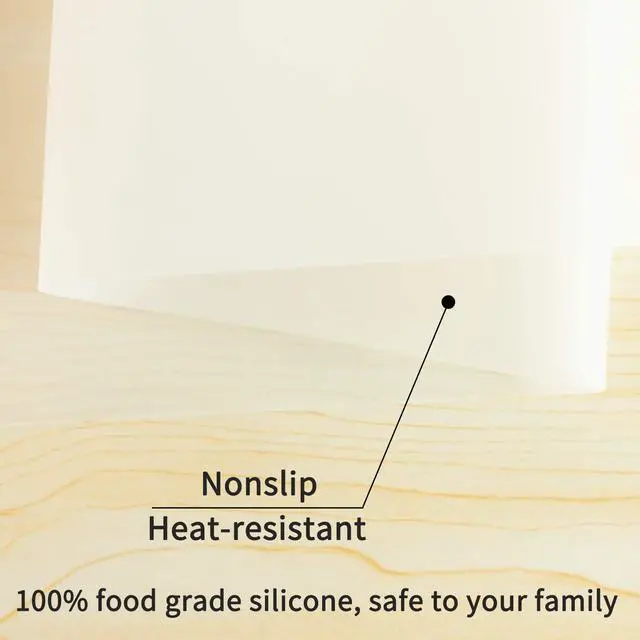 Alt view image 6 of 7 - Oversize Silicone Table Placemat, Food-Grade Flexible Silicone Table Mat for Baking Pastry Non-Stick, Kids Nonslip Dinner Placemat Heat Resistant Waterproof Countertop Protector (Translucent)