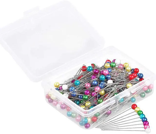Main image of 600 PCS Straight Pins 1.6 in Pearlized Ball Head Sewing Pins for Fabric DIY Sewing Pins Crafts