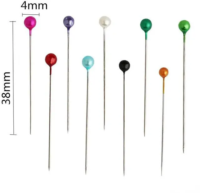 Alt view image 5 of 7 - 1200PCS Sewing Pins for Fabric, Straight Pins with Pearlized Ball Heads Long 1.6inch, Quilting Pins for Dressmaker, Jewelry DIY Decoration, Craft and Sewing Tools