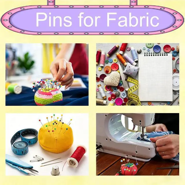 Alt view image 4 of 7 - 200pcs Sewing Pins for Fabric, 1.5IN Straight Pins Long, Stainless Steel Glass Ball Head Stick Pins for Fabric, Sewing, Crafts, Quilting, Corsage and Dressmaker
