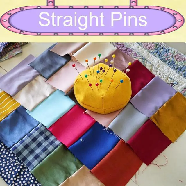Alt view image 5 of 7 - 200pcs Sewing Pins for Fabric, 1.5IN Straight Pins Long, Stainless Steel Glass Ball Head Stick Pins for Fabric, Sewing, Crafts, Quilting, Corsage and Dressmaker