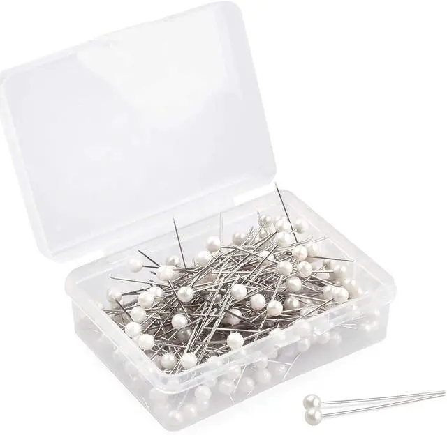 Main image of Push Pins, Map pins 600 PCS 1.5 in Pearlized Ball Head Pins Straight Pins Knitting Needles for DIY Sewing Crafts