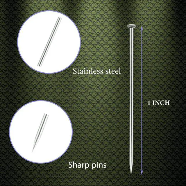 Alt view image 2 of 7 - 1000PCS Straight Pins, Sewing Pins for Crafts, Stainless Steel Stick Pin, Fine Satin Pin Dressmaker Pins for Sewing, Jewelry Making, DIY, Fabric, Quilting, Craft Project