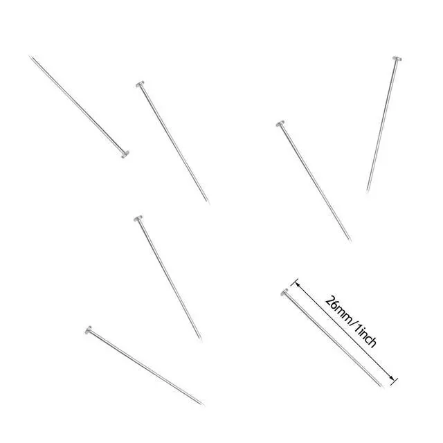 Alt view image 2 of 7 - 1000PCS Fine Straight Pins, Durable Stainless Steel Dressmaker For Sewing with Plastic Boxes, Flat Head, Satin Pins for Jewelry Making, Sewing Crafts