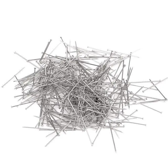 Alt view image 3 of 7 - 1000PCS Fine Straight Pins, Durable Stainless Steel Dressmaker For Sewing with Plastic Boxes, Flat Head, Satin Pins for Jewelry Making, Sewing Crafts