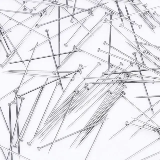 Alt view image 2 of 6 - 4000 Pieces 1 1/16 Inch Head Pins Diamond Head for Sewing Craft | Stainless Steel Straight, Fine Satin Needles for Dressmaker, Jewelry Making, Bouquet Assembly, Fabric Work and DIY Projects