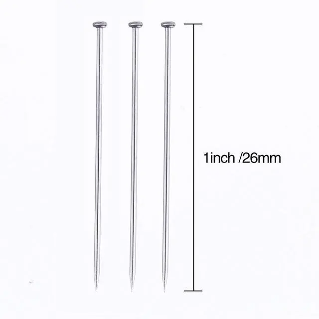 Alt view image 3 of 6 - 4000 Pieces 1 1/16 Inch Head Pins Diamond Head for Sewing Craft | Stainless Steel Straight, Fine Satin Needles for Dressmaker, Jewelry Making, Bouquet Assembly, Fabric Work and DIY Projects
