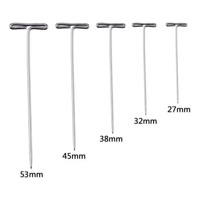 Alt view image 3 of 5 - 450 Pcs Stainless Steel T Push Pins Long Straight for Sewing Craft | 1, 1-1/4, 1-1/2, 1-3/4 Inch and 2 Inch, Pins with Clear Storage Box for Quilting and Blocking Knitting, Office, 5 Sizes