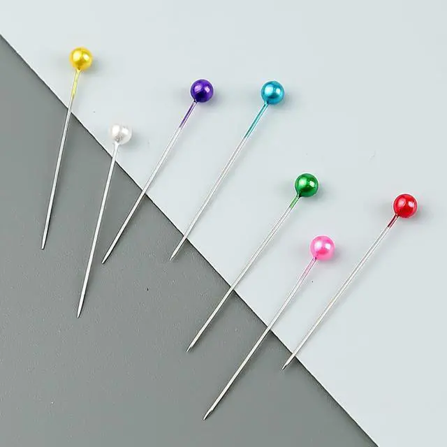 Alt view image 3 of 4 - 1000PCS Multicolor Straight Pins, Pearlized Ball Head Quilting Pins Long 1.5 inch for Fabric DIY Crafts