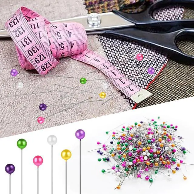 Alt view image 5 of 7 - Sewing Pins, 350 Pcs, Colored Heads, Plastic, Straight Pins