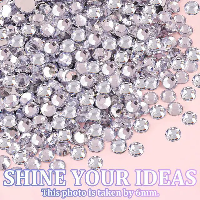 Alt view image 7 of 7 - 35000Pcs Silver Clear Rhinestones Bedazzling Kit | with 3Pcs B7000 Jewelry Glue, Diamond Art Tools, Multi Size Flatback Gems for Bedazzling Shoes Books Crafts Nail Art Makeup