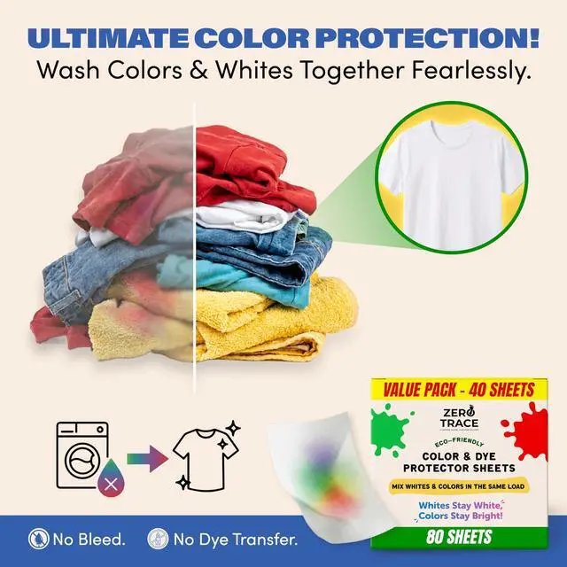 Alt view image 2 of 7 - Color Catchers for Laundry - Protects Clothes with Color Dye Catcher,Run Remover, Color Grabbing and Color Bleed Remover for Clothes - 40 Sheets