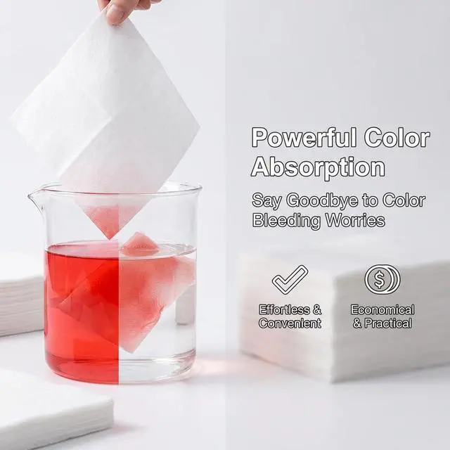 Alt view image 2 of 7 - Laundry Color Catcher Sheets Dye Trapper Sheets 20 Count | Color Guard Sheets for Laundry Prevent Color Bleeding for Mixed Loads Bright Clothes Dresses Bedding Laundry Room Essentials