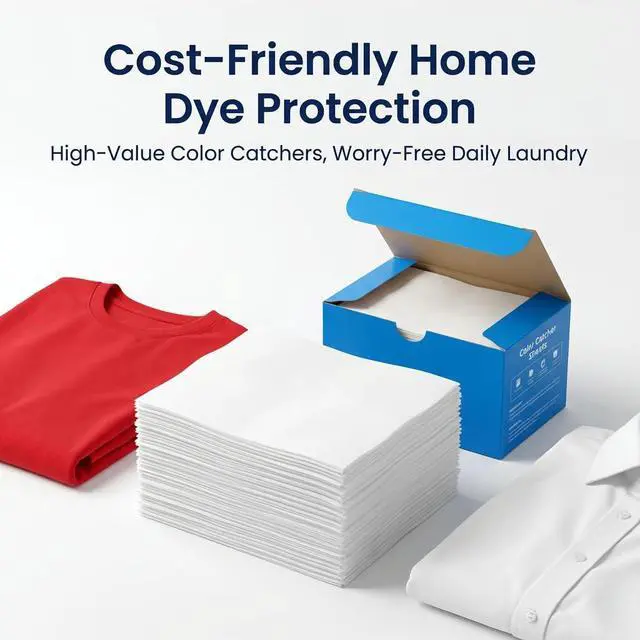 Alt view image 3 of 7 - Laundry Color Catcher Sheets Dye Trapper Sheets 20 Count | Color Guard Sheets for Laundry Prevent Color Bleeding for Mixed Loads Bright Clothes Dresses Bedding Laundry Room Essentials