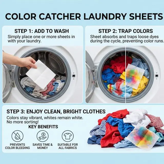 Alt view image 5 of 7 - Laundry Color Catcher Sheets Dye Trapper Sheets 20 Count | Color Guard Sheets for Laundry Prevent Color Bleeding for Mixed Loads Bright Clothes Dresses Bedding Laundry Room Essentials