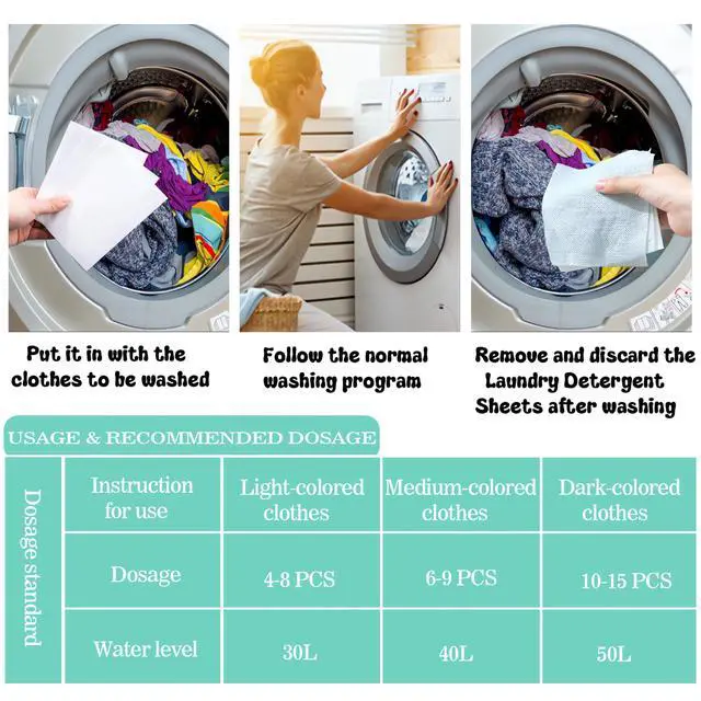 Alt view image 6 of 7 - Laundry Color Catcher Sheets Dye Trapper Sheets 20 Count | Color Guard Sheets for Laundry Prevent Color Bleeding for Mixed Loads Bright Clothes Dresses Bedding Laundry Room Essentials