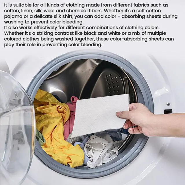 Alt view image 6 of 7 - 120 PCS Laundry Color Catcher Sheets for Washing Machine, Anti-Color Bleeding Dye Trapping Sheets for Mixed Washing, Hypoallergenic & Efficient