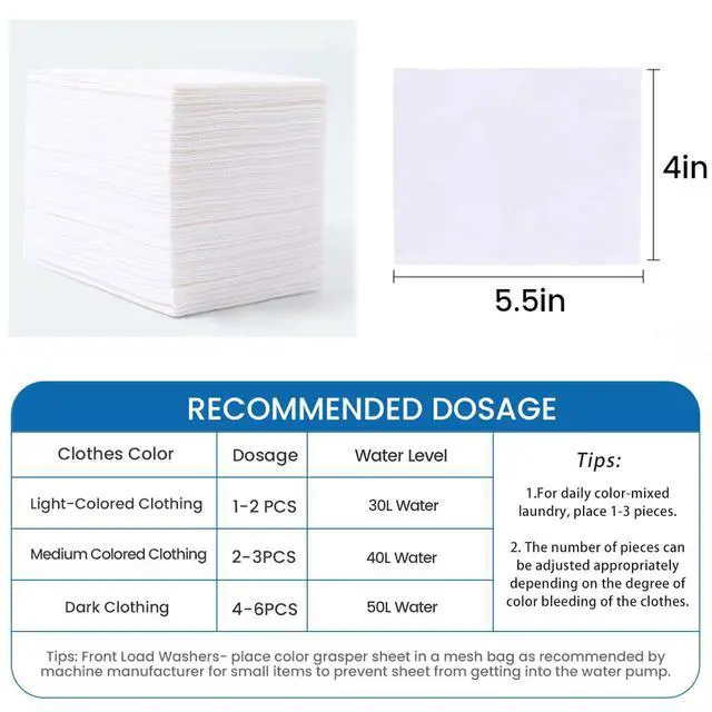 Alt view image 3 of 7 - 120 PCS Laundry Color Catcher Sheets for Washing Machine, Anti-Color Bleeding Dye Trapping Sheets for Mixed Washing, Hypoallergenic & Efficient
