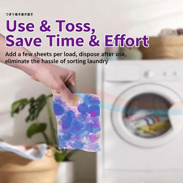 Alt view image 3 of 7 - Fragrance Free Dye Catcher Sheets for Laundry - 40 Count, Color Grasper & Dye Guard, Prevents Color Bleeding & Transfer, In-Wash Sheets Essential for Protecting Clothes (1, 40OZ)