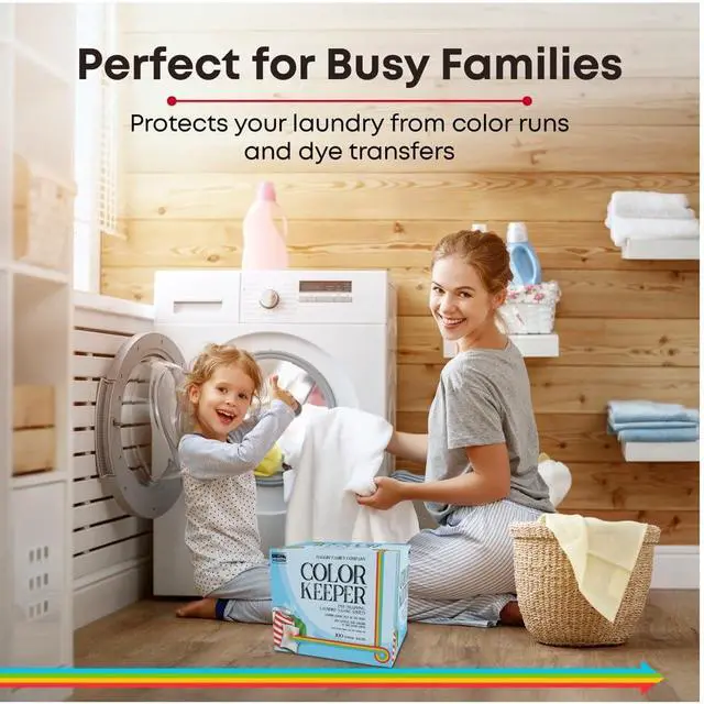 Alt view image 4 of 6 - Dye-Trapping Laundry-Saving Sheets | 120 Value Pack | Fragrance Free | Bleach-free Protection for Mixed Laundry