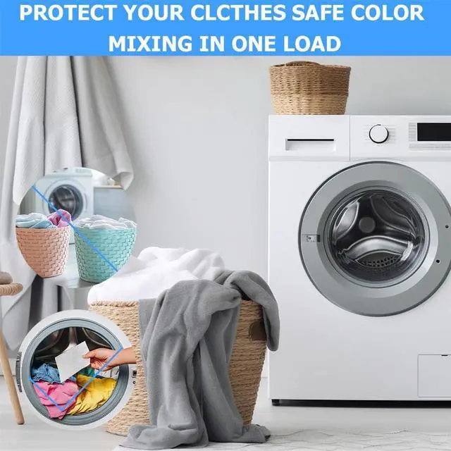 Alt view image 3 of 7 - Color Absorber Color Catcher Sheet for Laundry 50 Count Dye Grabber Sheets for Washing Mixed Cloth Home Use