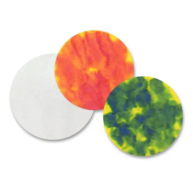 Alt view image 4 of 4 - Color Diffusing Paper Circles - 100 Pre-Cut 9" Fabric-Like Sheets for Watercolor Art, Markers & Paint, Make Flowers, Snowflakes & Caterpillars, Classroom STEAM Activity, Ages 3+
