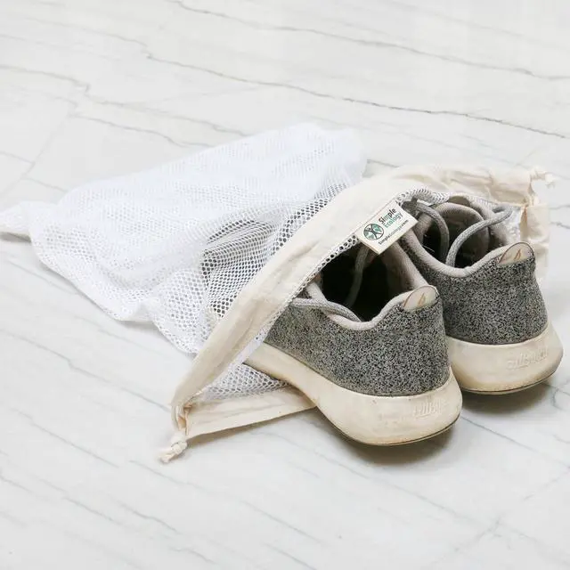 Alt view image 4 of 7 - Organic Cotton Mesh Laundry Bag Set of 3 (L,M,S) | Three Versatile SizesFrom Bras to Blouses GOTS Certified Microplastics-Free
