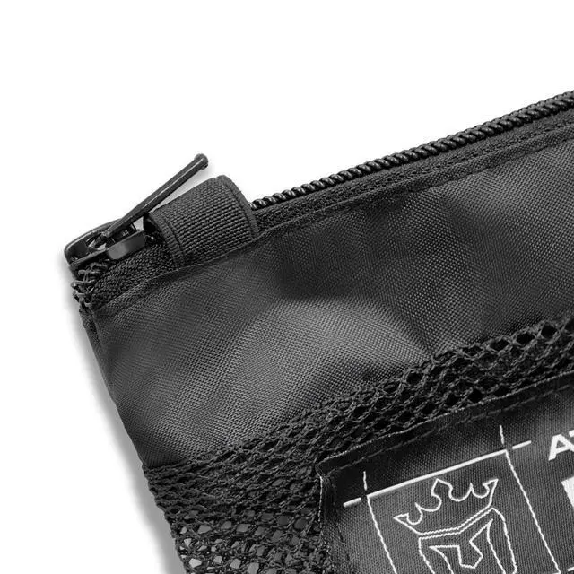 Alt view image 4 of 6 - Athlete Wash Bag - Mesh Sports Laundry Bag w/Zipper Lock - Black