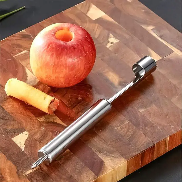 Alt view image 7 of 7 - 6 Pieces Corer and Pitter Fruit & Vegetable Multi-Function Stainless Corer and Pitter Remover Set for Apple, Pear, Cherry, Jujube, Red Dates, Berry, Chili