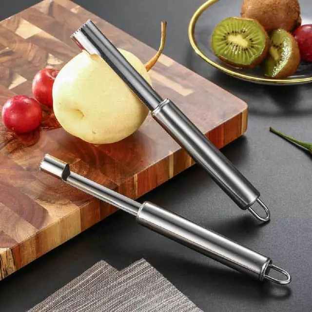 Alt view image 5 of 7 - Fruit and Vegetable Corer Tool, Multi-Function Stainless Corer and Pitter Remover Set for Apple, Pear, Cherry, Jujube, Red Dates, Berry, Chili, Jalapeno Pepper, Tomato, potato - 6 Pieces