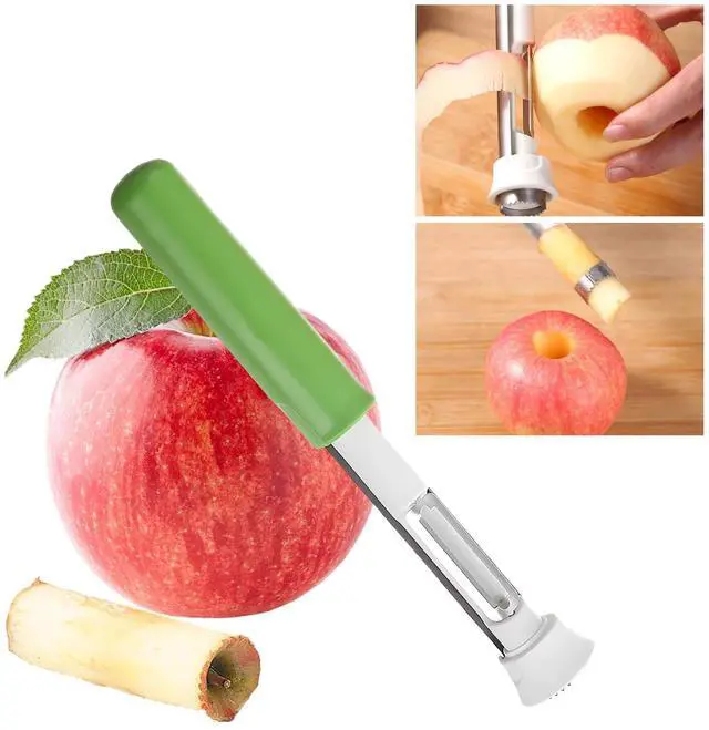Main image of 2 in 1 Apple Core Removal, Apple Peeler and Corer Tool, Stainless Steel Kitchen Core Removal Tool,Fruit Corer for Cored Apples, Pears, Bell Peppers, Cakes