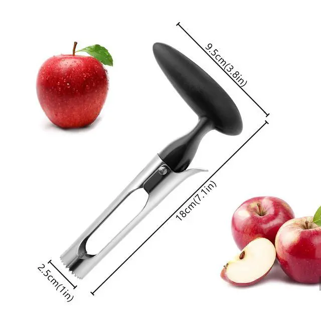 Alt view image 2 of 7 - Apple Corer Remover Tool, Ergonomics Handle with Sharp Serrated Blade | Easy to Use for Fruit Vegetable, Dishwasher Safe