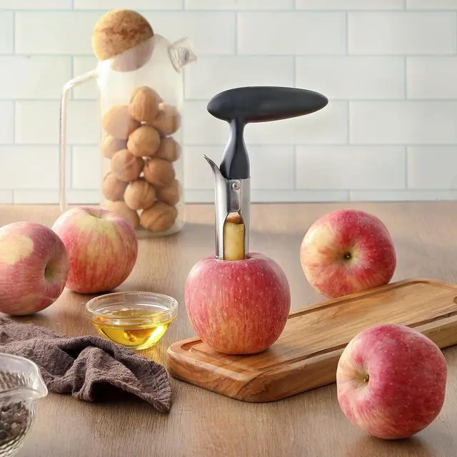 Alt view image 7 of 7 - Apple Corer Remover Tool, Ergonomics Handle with Sharp Serrated Blade | Easy to Use for Fruit Vegetable, Dishwasher Safe