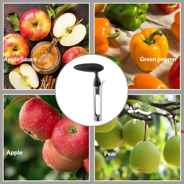 Alt view image 5 of 7 - Apple Corer Remover Tool, Ergonomics Handle with Sharp Serrated Blade | Easy to Use for Fruit Vegetable, Dishwasher Safe