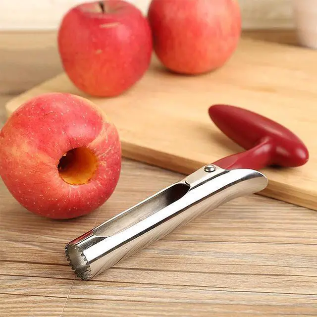 Alt view image 5 of 7 - apple Corer, Stainless Steel Kitchen Gadget Tool Fruit Seeder Core Remover Fruit Vegetable Tools Apple Pear Corer Easy Twist Fruits Tools Core Seed Remover